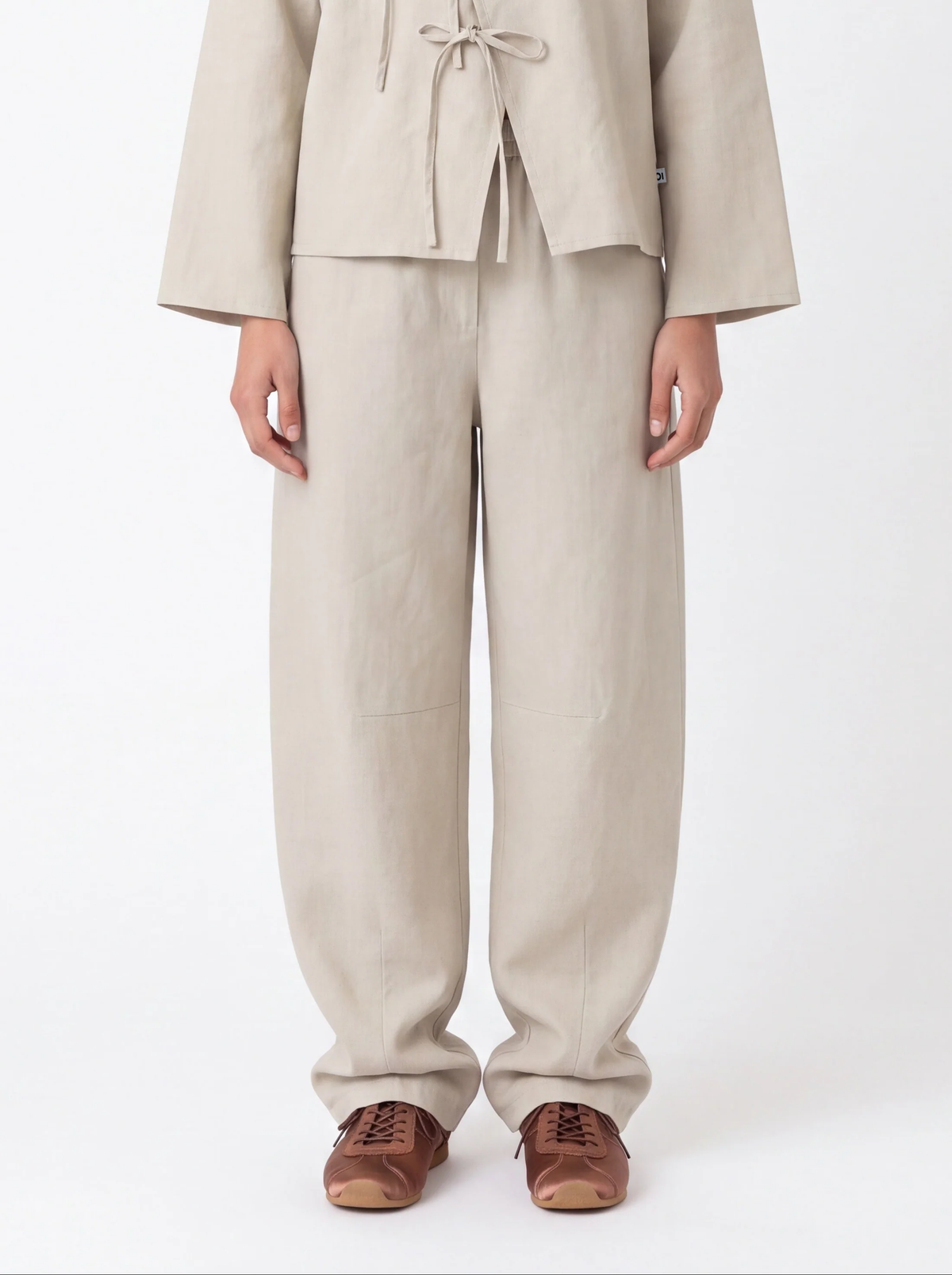 Cord Set — Dia × Horseshoe — Beige Linen