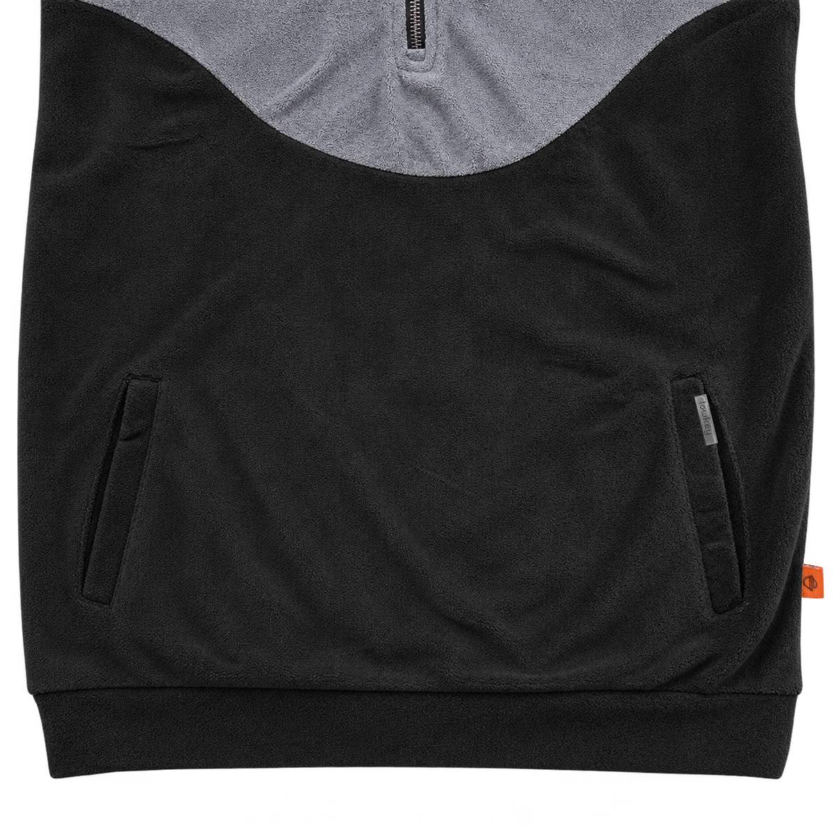 Merino Quarter Zipper – Rhino Grey