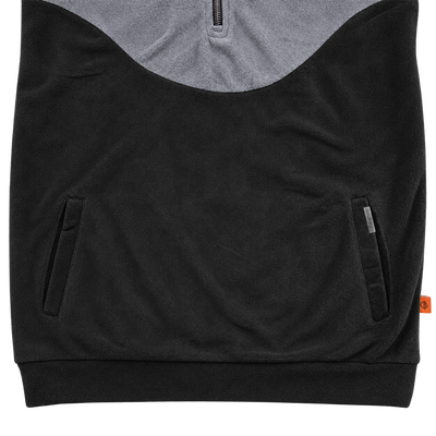 Merino Quarter Zipper – Rhino Grey