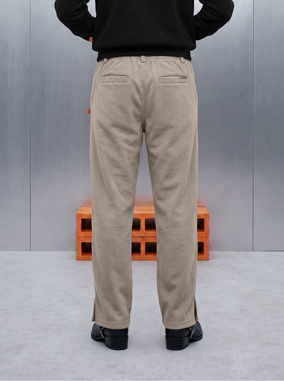 Merino Rodeo Trouser – Caviar Cream