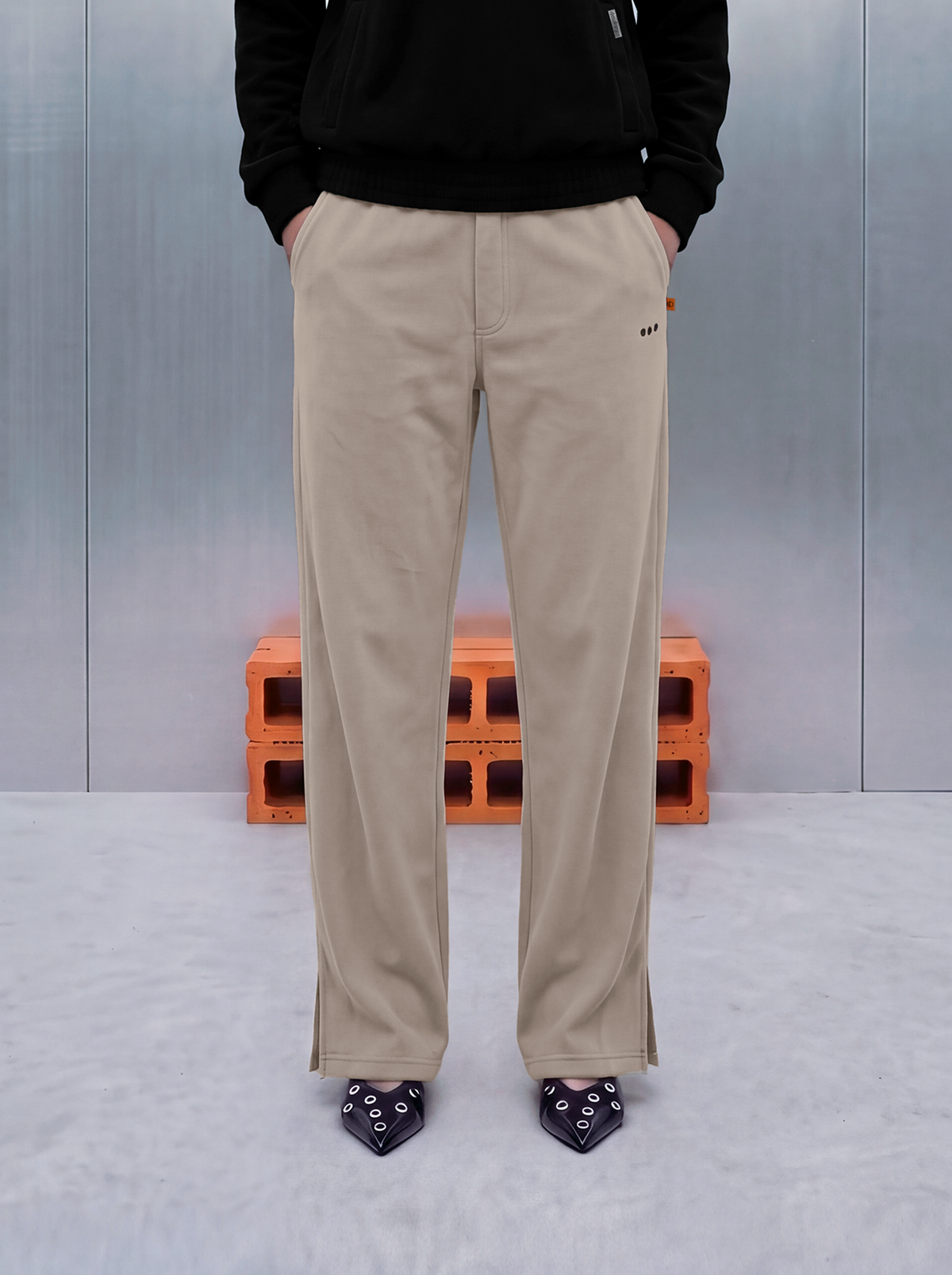 Merino Rodeo Trouser – Caviar Cream