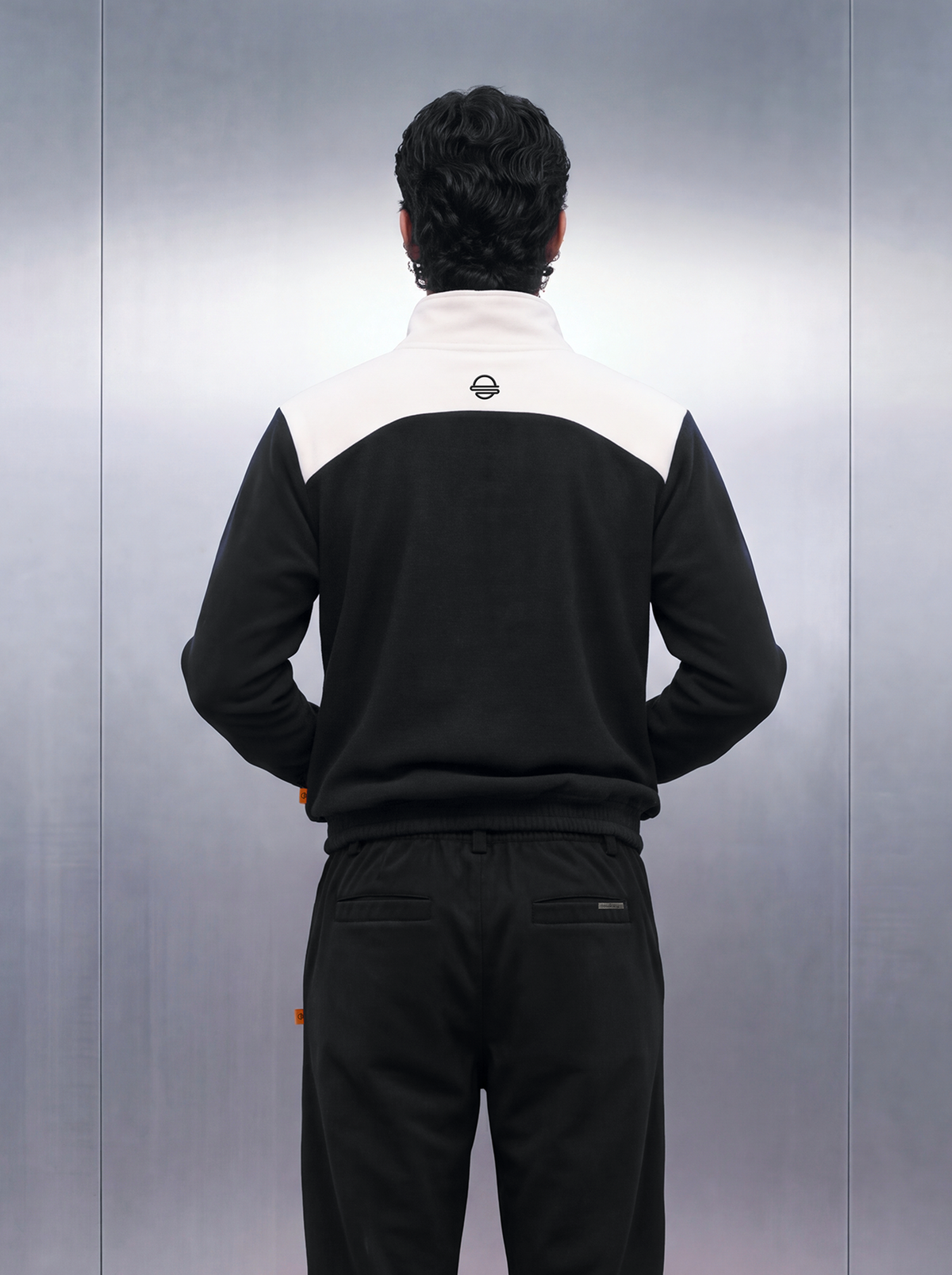 Merino Quarter Zipper – Squid White