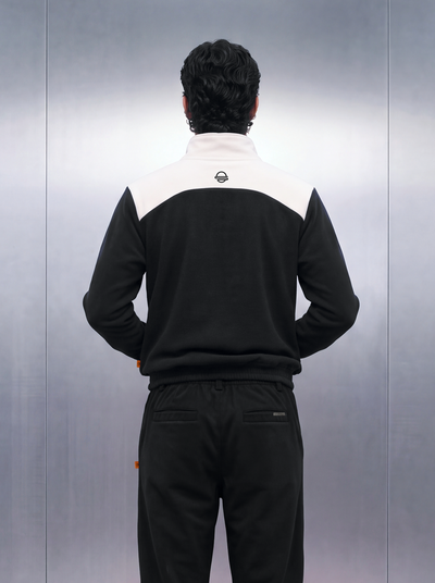 Merino Quarter Zipper – Squid White