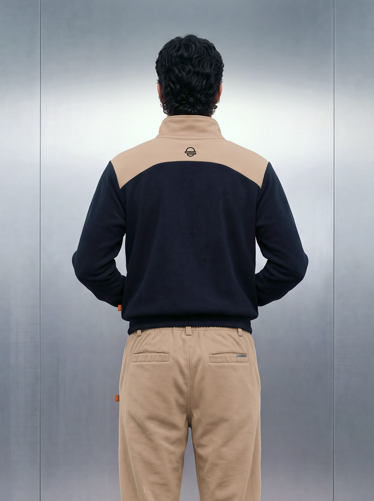 Merino Quarter Zipper – Fox Beige