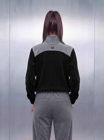 Merino Quarter Zipper – Rhino Grey