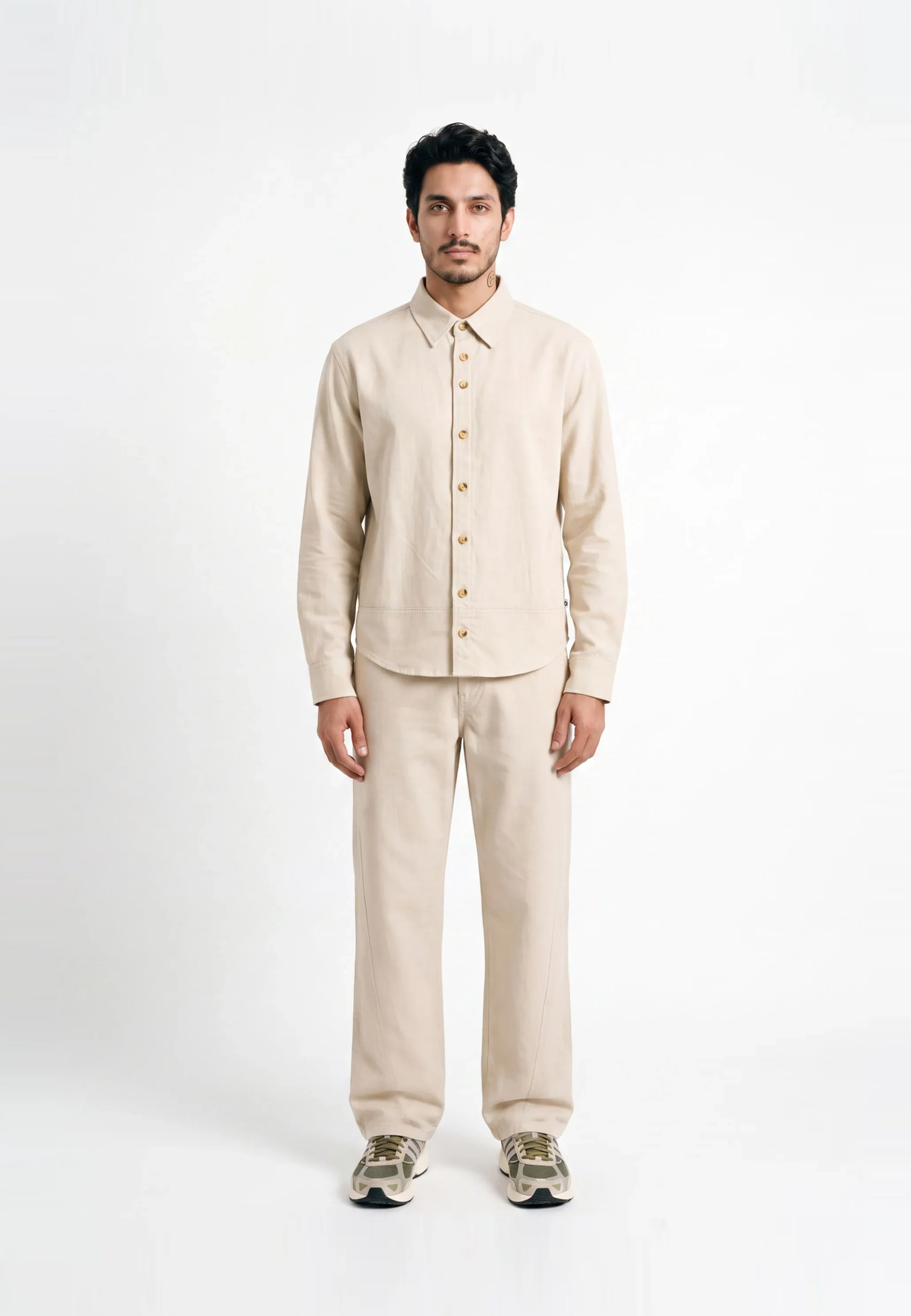 Relaxed Trouser – Comrade Fit –  Beige Linen
