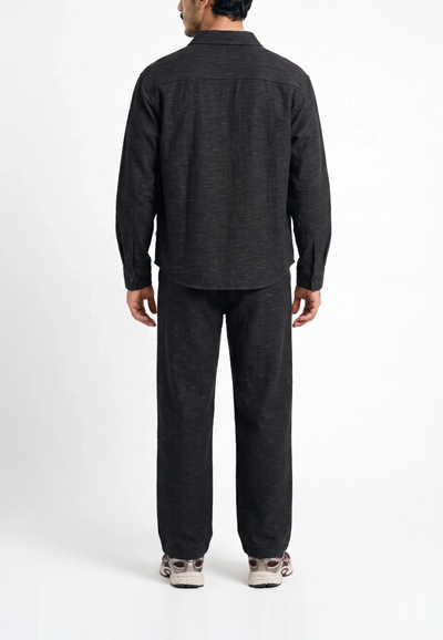 Relaxed Trouser – Comrade Fit – Black Linen