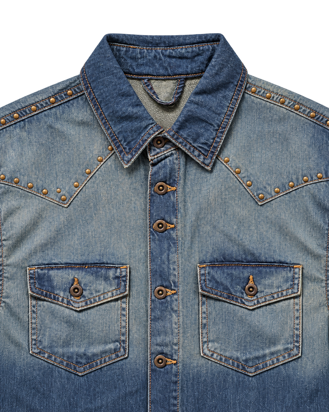 March Cowboy Shacket – Vintage Ombre