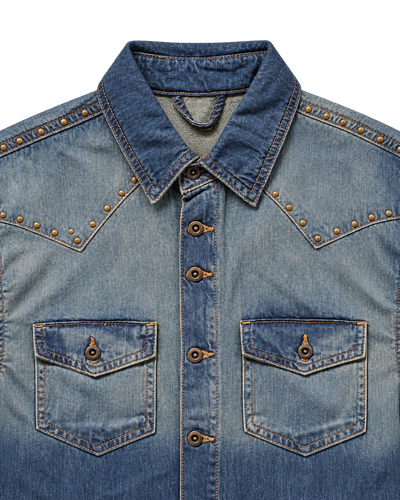 March Cowboy Shacket – Vintage Ombre