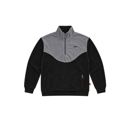 Merino Quarter Zipper – Rhino Grey