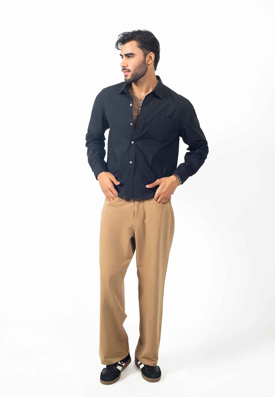 Dan Fit – Camel Baggy Jeans