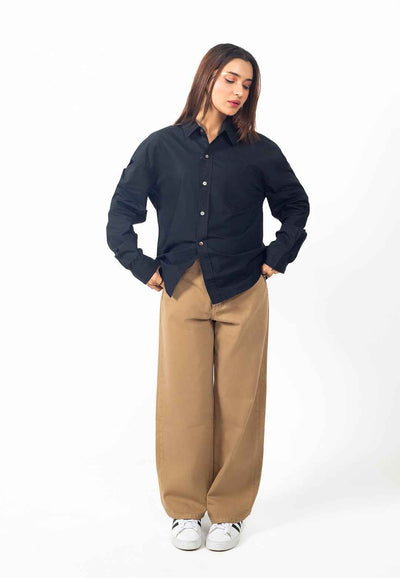 Cruze Fit - Full Sleeves Crop Shirt