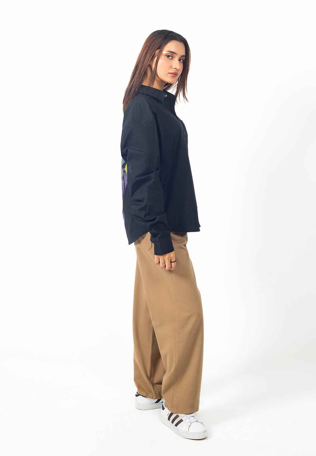 Cruze Fit - Full Sleeves Crop Shirt
