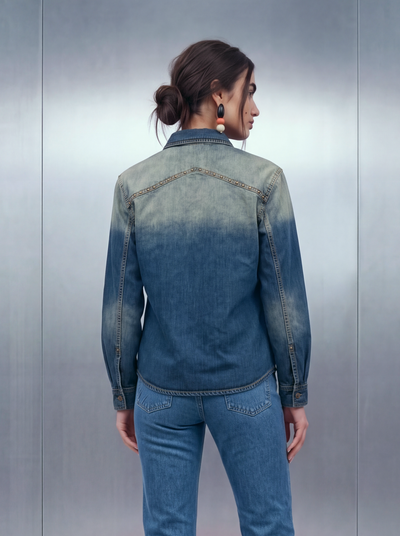 March Cowboy Shacket – Vintage Ombre