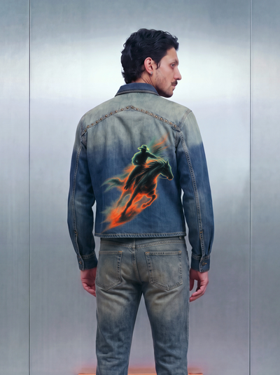March Cowboy Shacket – Vintage Ombre